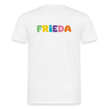 Nom - Frieda - T-shirt homme - blanc - Dos - AI Model Male 178 dark (178cm)