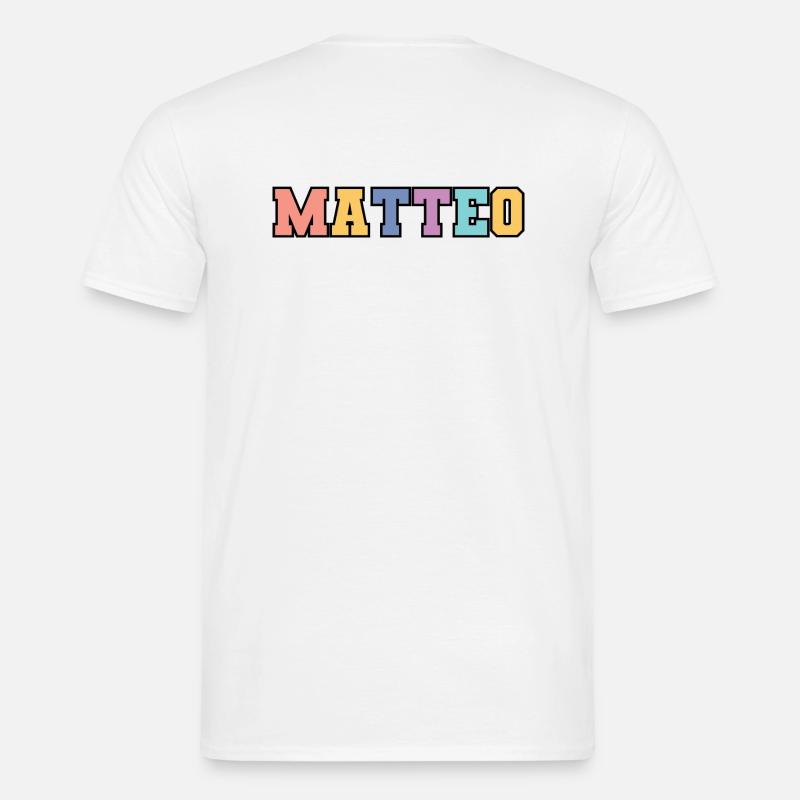 Name - Matteo - Männer T-Shirt - Weiß