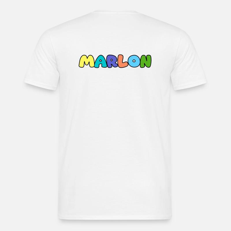 Name - Marlon - Männer T-Shirt - Weiß