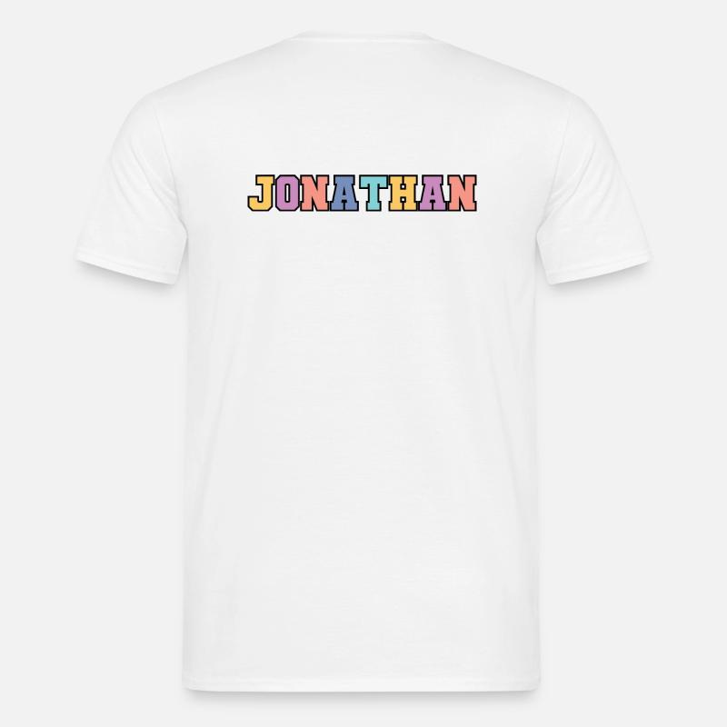 Name - Jonathan - Männer T-Shirt - Weiß