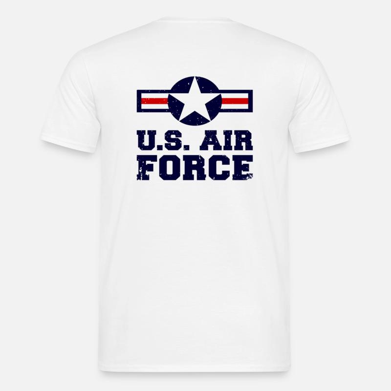 US AIR FORCE - Männer T-Shirt - Weiß