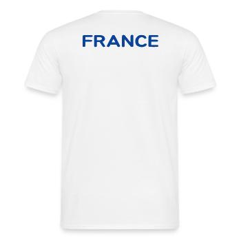 FRANCE TSHIRT - T-shirt homme - blanc - Dos - AI Model Male 178 dark (178cm)