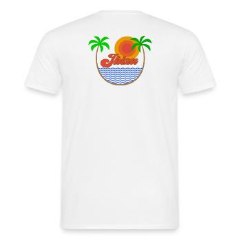 Ibiza - Men's T-Shirt - white - Back - AI Model Male 178 dark (178cm)