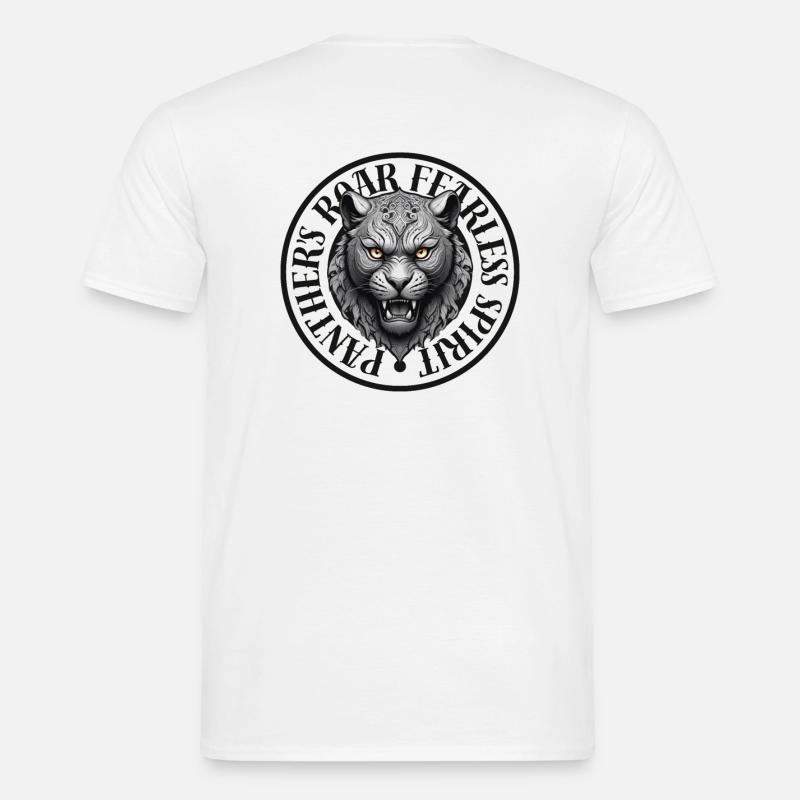Fearless Panther - Männer T-Shirt - Weiß