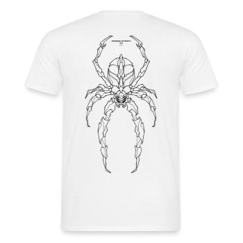 UNKNOWN STRENGTH-THE SPIDER - Männer T-Shirt - Weiß - Hinten - AI Model Male 178 dark (178cm)