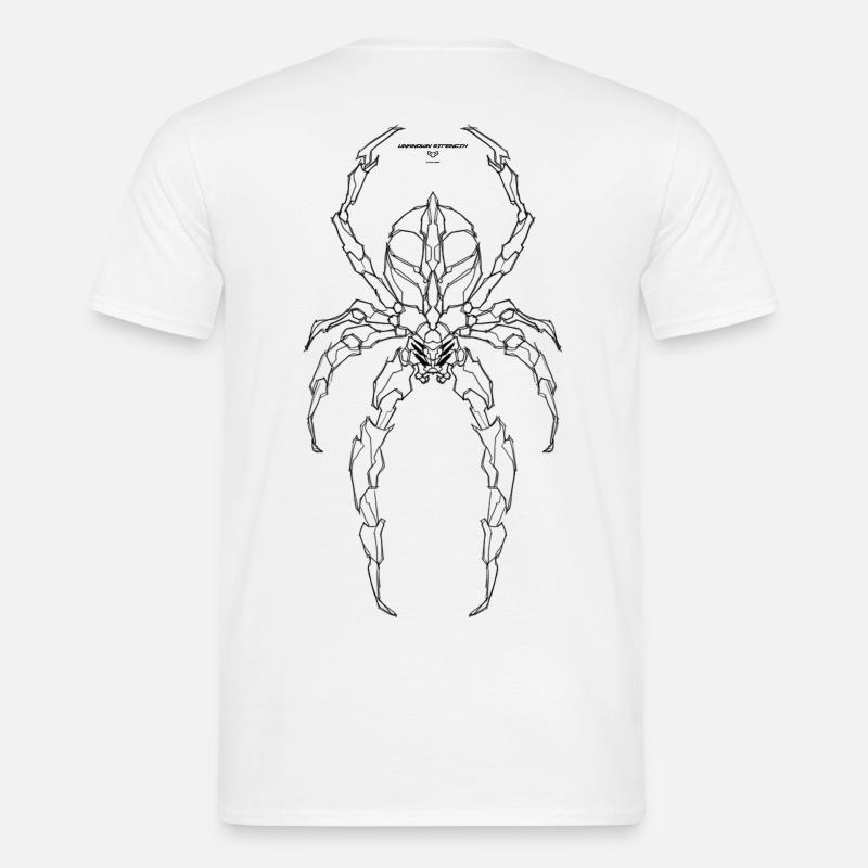 UNKNOWN STRENGTH-THE SPIDER - Männer T-Shirt - Weiß