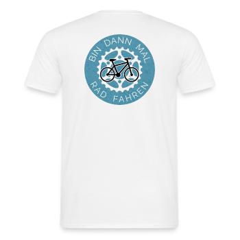 I'll go cycling then - Fahrrad Design - Men's T-Shirt - white - Back - AI Model Male 178 dark (178cm)