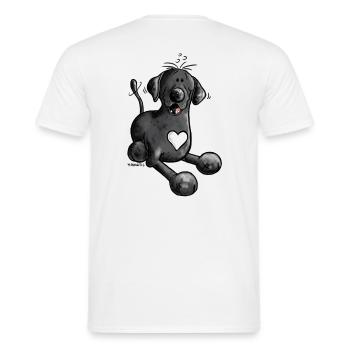 Labbi Love - Labrador Retriever - Männer T-Shirt - Weiß - Hinten - AI Model Male 178 dark (178cm)