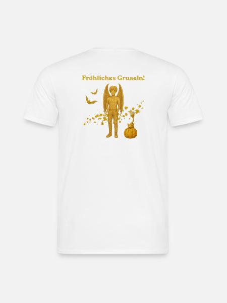 Goldener Vampir-Dämon Fröhliches Gruseln! - Männer T-Shirt - Weiß