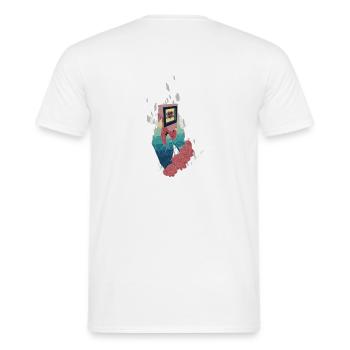 Game over - Men's T-Shirt - white - Back - AI Model Male 178 dark (178cm)