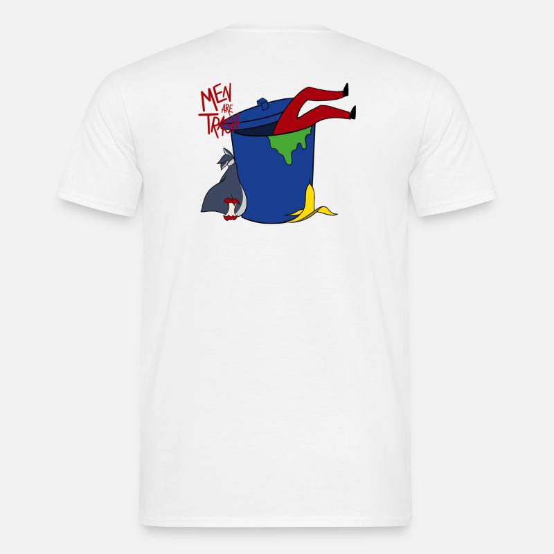 Männer sind Müll - Männer T-Shirt - Weiß