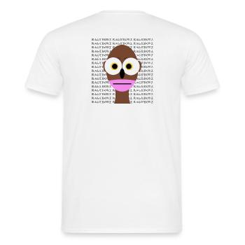 Original Rageboy - Men's T-Shirt - white - Back - AI Model Male 178 dark (178cm)