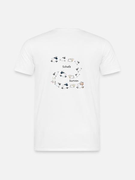 scharfe Kurven - Männer T-Shirt - Weiß