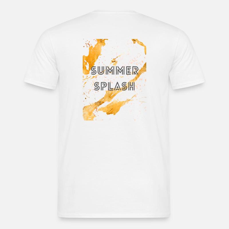 Summer splash - Männer T-Shirt - Weiß