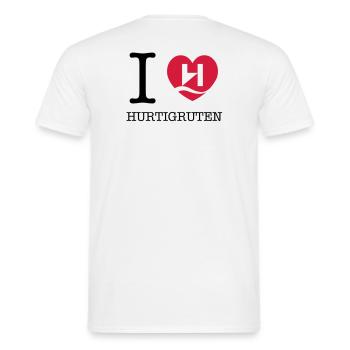 Hurtigruten - T-shirt homme - blanc - Dos - AI Model Male 178 dark (178cm)