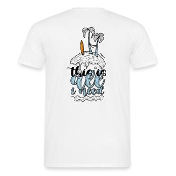 Buzzer - Men's T-Shirt - white - Back - AI Model Male 178 dark (178cm)
