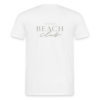 Amalfi Beach Club Logo - T-shirt homme - blanc - Dos - AI Model Male 178 dark (178cm)