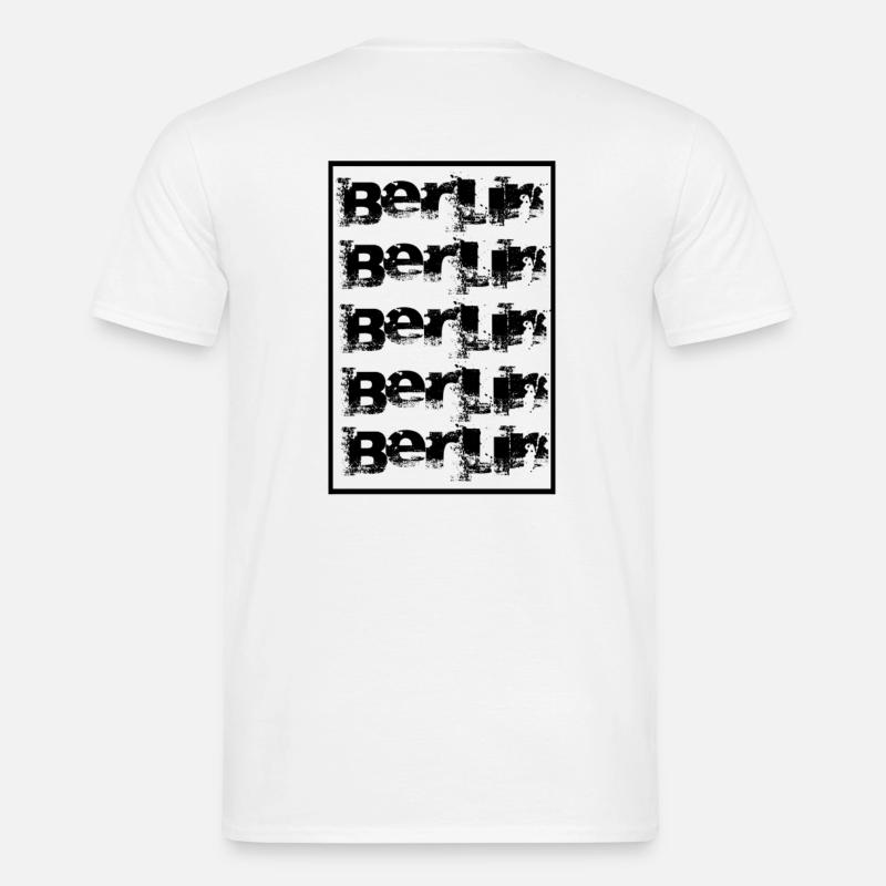 Berlin Berlin Berlin Berlin Berlin - Männer T-Shirt - Weiß