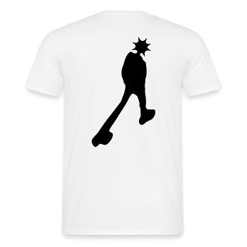 Walking - Men's T-Shirt - white - Back - AI Model Male 178 dark (178cm)