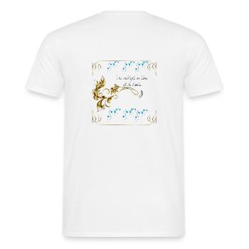 Famille - T-shirt homme - blanc - Dos - AI Model Male 178 dark (178cm)