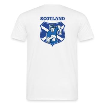 écosse, Ecosse, Scotland - T-shirt homme - blanc - Dos - AI Model Male 178 dark (178cm)