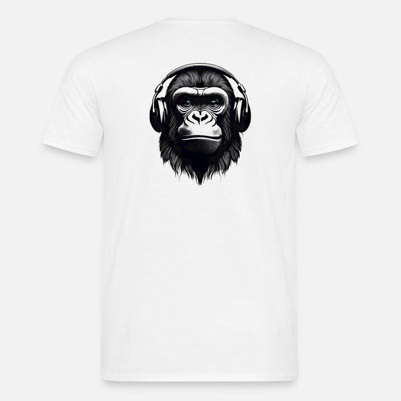 Gorilla, Primat, Affe - Männer T-Shirt - Weiß