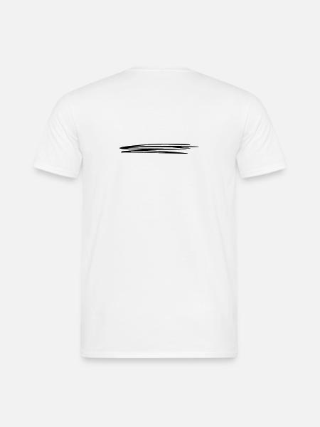 Linien schwungvoll | Vectorgraphic = Change Colors - Männer T-Shirt - Weiß