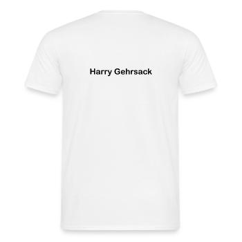 Harry Gehrsack - Männer T-Shirt - Weiß - Hinten - AI Model Male 178 dark (178cm)