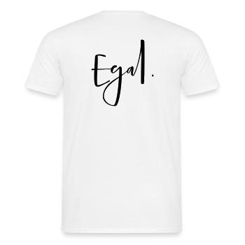 Peu importe - peu importe le point! Cadeau d'opinion - T-shirt homme - blanc - Dos - AI Model Male 178 dark (178cm)