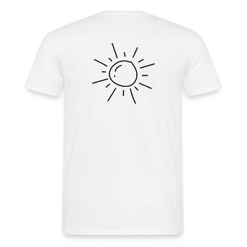 UNE Soleil - T-shirt homme - blanc - Dos - AI Model Male 178 dark (178cm)