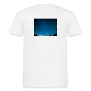 Voie Lactée - T-shirt homme - blanc - Dos - AI Model Male 178 dark (178cm)