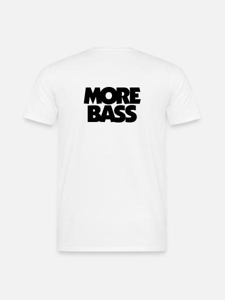More Bass Bassist Bassisten - Männer T-Shirt - Weiß
