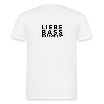 SCHRÜCKTIVAL - Männer T-Shirt - Weiß - Hinten - AI Model Male 178 dark (178cm)