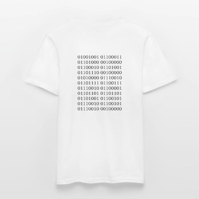Code binaire « Je suis programmeur » T-shirt homme