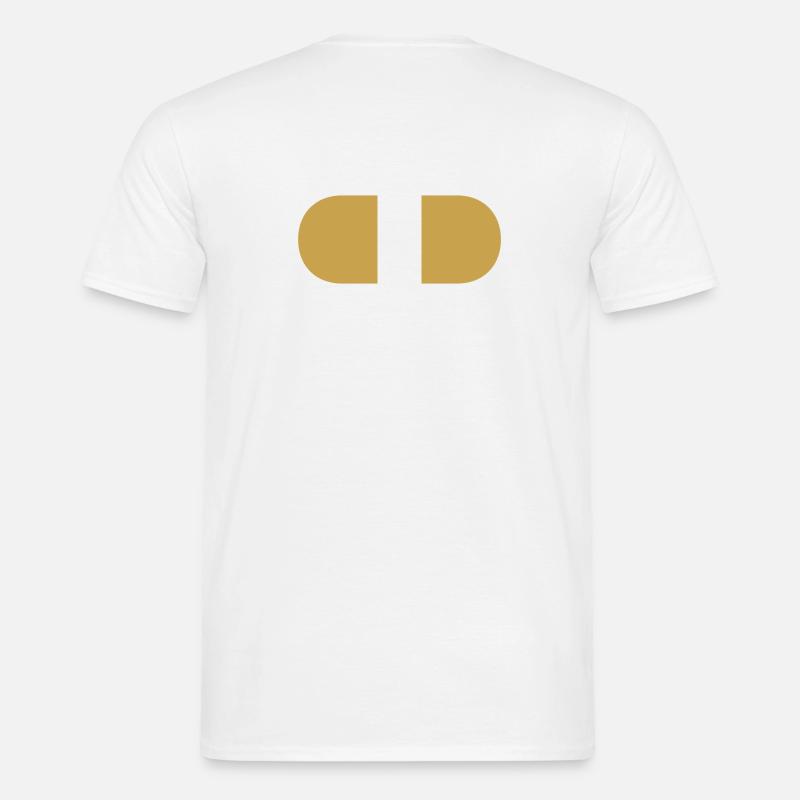 controller-split-gold - Männer T-Shirt - Weiß