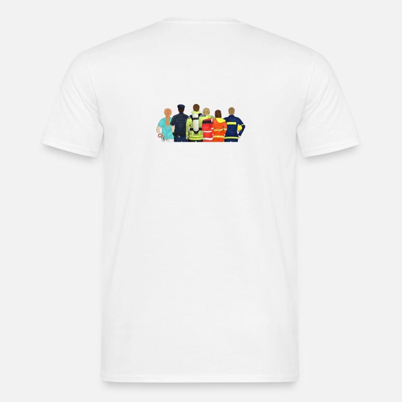 Hilfsorganisationen - HiOrg - Männer T-Shirt - Weiß