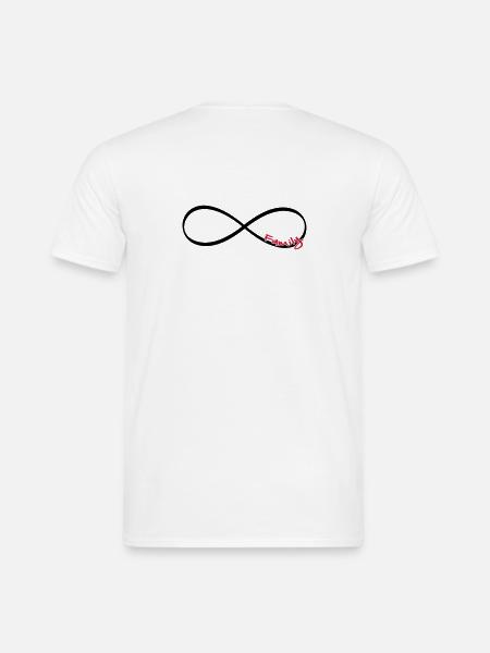 Signe infini famille cadeau amour - T-shirt homme - blanc