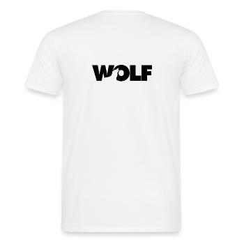 Wolf - Men's T-Shirt - white - Back - AI Model Male 178 dark (178cm)