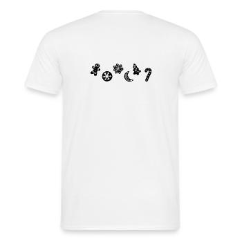 Lebkuchen Weihnachten | Gingerbread Christmas - Männer T-Shirt - Weiß - Hinten - AI Model Male 178 dark (178cm)
