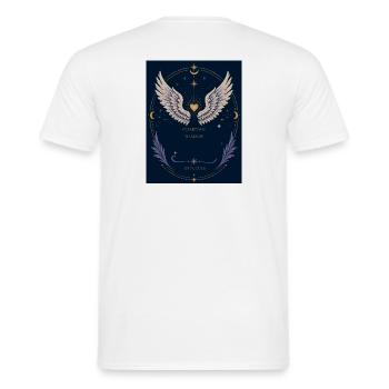 Guardian Shadow Wings - Männer T-Shirt - Weiß - Hinten - AI Model Male 178 dark (178cm)