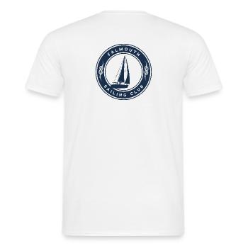 Falmouth Cornwall - Männer T-Shirt - Weiß - Hinten - AI Model Male 178 dark (178cm)