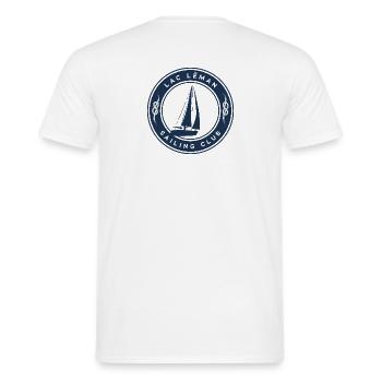 Segelboot Genfersee - Männer T-Shirt - Weiß - Hinten - AI Model Male 178 dark (178cm)