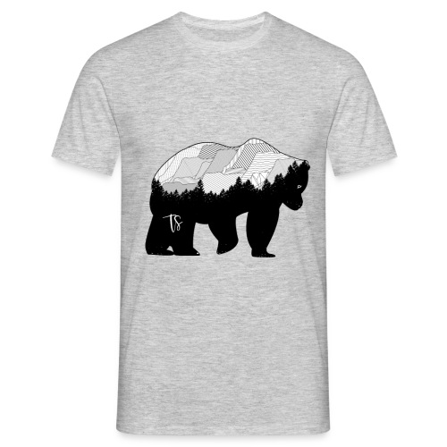 Geometric Mountain Bear - Maglietta da uomo