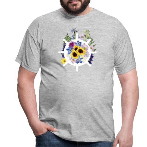 Blumen Steuerrad_ - Männer T-Shirt