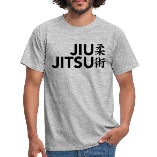 jiujitsu tekst met tekens - Mannen T-shirt