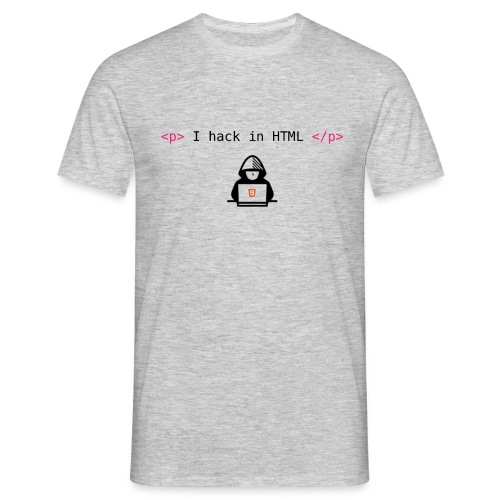 In hack HTML - Men's T-Shirt