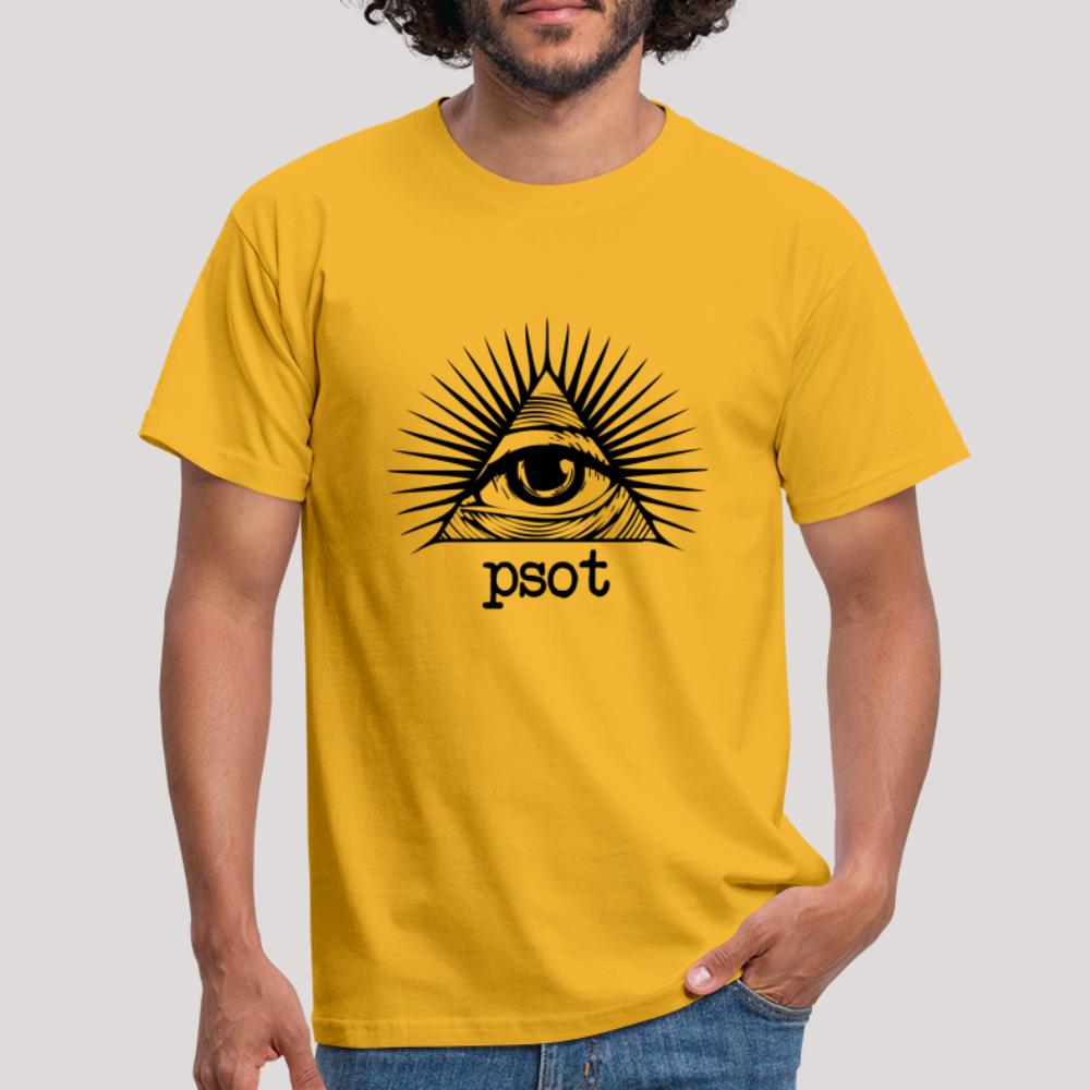 psot Ray - Männer T-Shirt Gelb