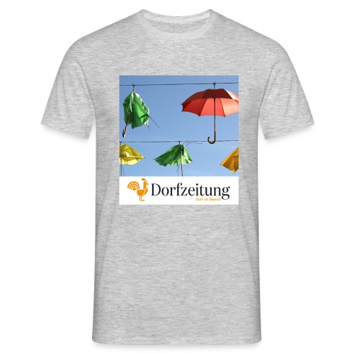 Regenschirme im Wind - Männer T-Shirt
