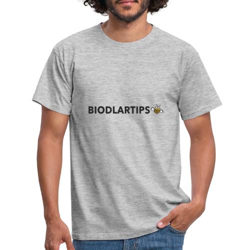 Biodlartips - Podcast logo med svart text - T-shirt herr
