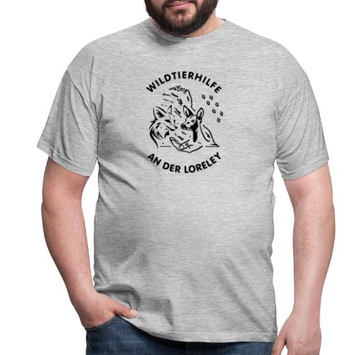 Wildtierhilfe schwarz - Männer T-Shirt